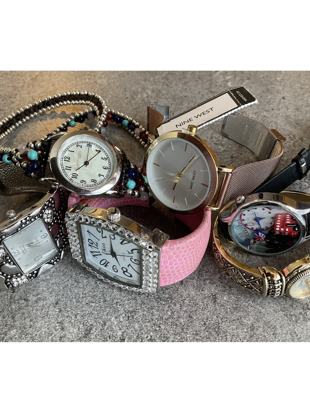 Great Lot Of Six Womens Watches All Six Watches Run Great Lot G17